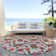 Machine Washable Indoor/Outdoor Christmas Nutcracker Xhevrie Beige Rug