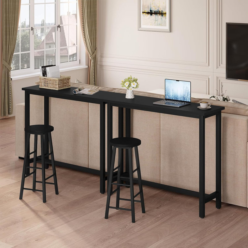 120cm Bar Set, Black