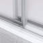 Porte de douche coulissante double sans cadre de 68 à 72 po x H 76 po avec verre transparent de 3/8 po (10 mm)-111671035