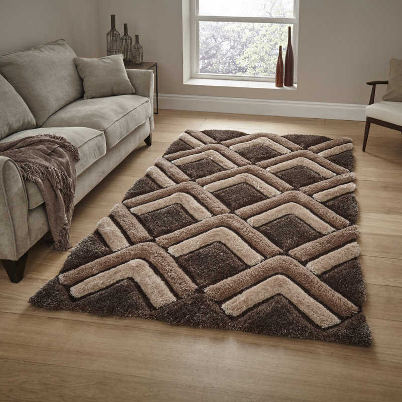 Noble House area rug Hand Tufted Rectangle Brown, Rectangle 120 x 170cm