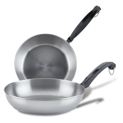 Farberware Classic Series Stainless Steel Skillet Set 8 & 10 in. Silver