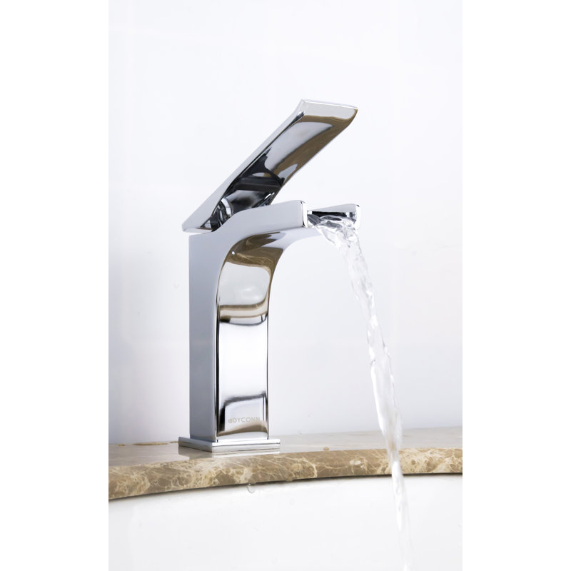 Robinet pour salle de bain à un trou, Chrome