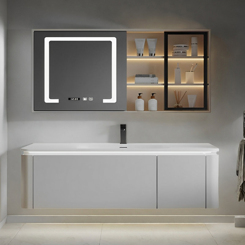 Modern simple rock plate bathroom cabinet