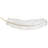 CosmoLiving by Cosmopolitan White Polystone Feather Bird Home Wall Decor-19723100