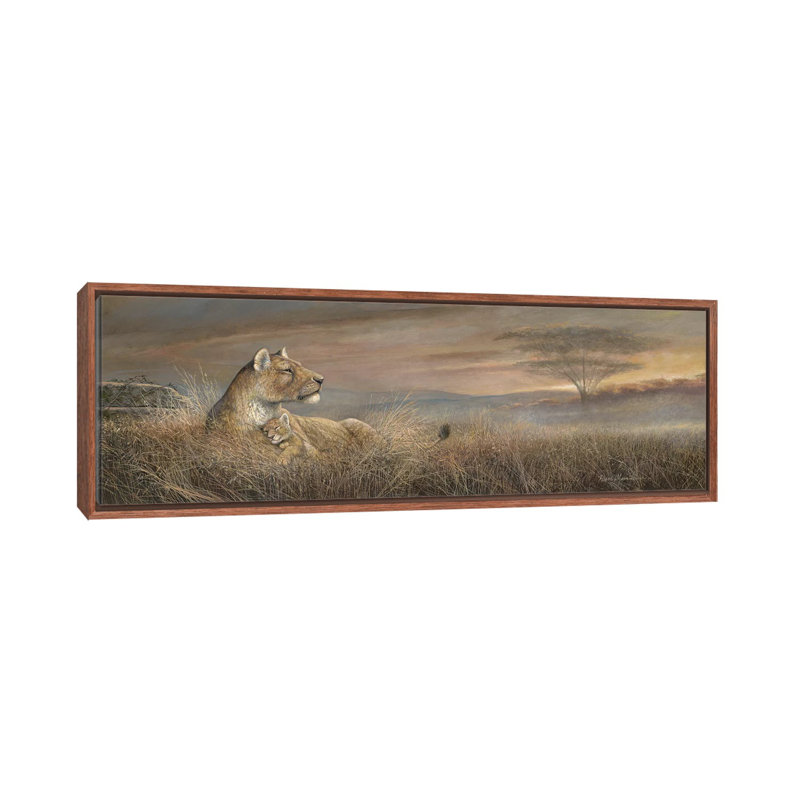 «Forever Safe» par Ruane Manning - reproduction d'art panoramique, H 20 po x l 60 po x P 1,5 po, Toile avec cadre brun