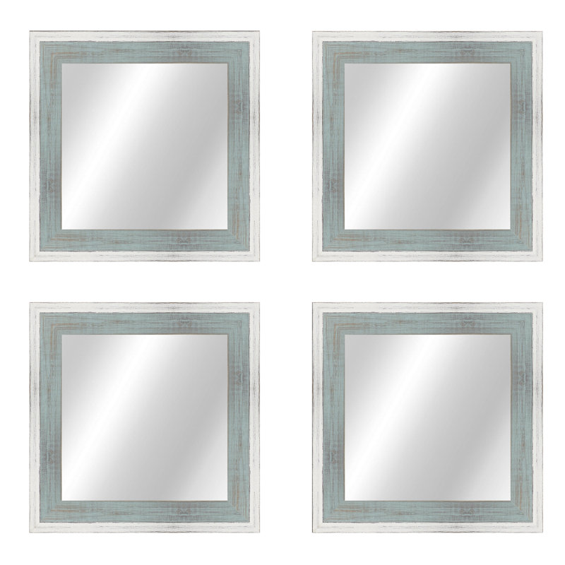 Natural Wood, 20.5" x 20.5", White/Gray