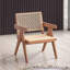 Décontracté, élégant, naturel, idéal pour les chambres à coucher, finition, chaise d'appoint en rotin 1 pièce de style Mid-Century moderne