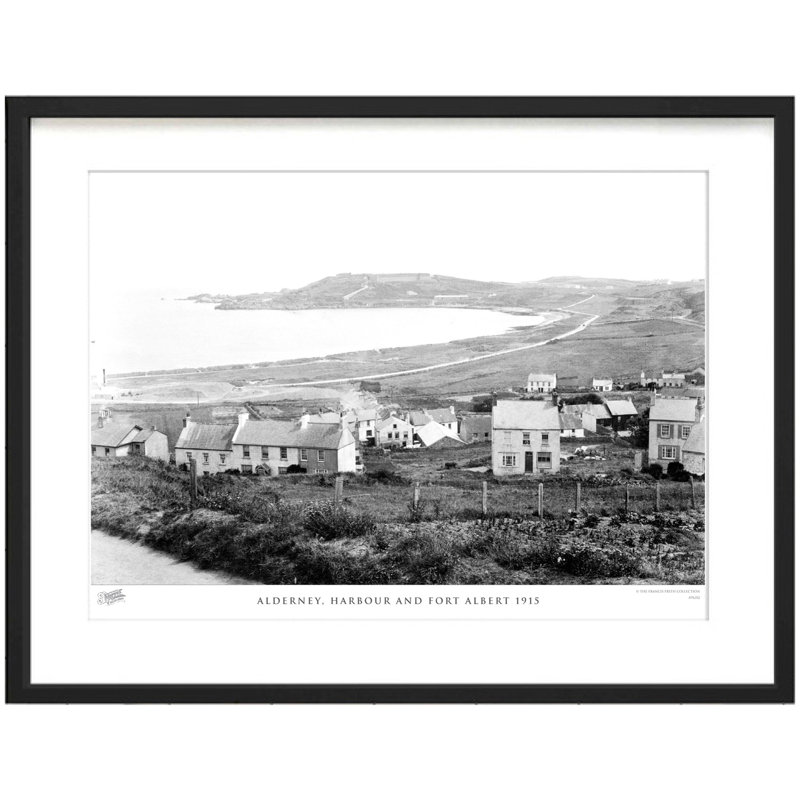 Alderney, Harbour And Fort Albert 1915 by Francis Frith - Single Picture Frame Print, 28cm H x 36cm W x 2.3cm D