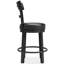 Tabouret de comptoir pivotant en bois massif 24,38 po