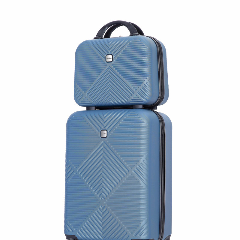Ensemble de valises 2 pièces en ABS léger, roulettes, (20/14) bleu