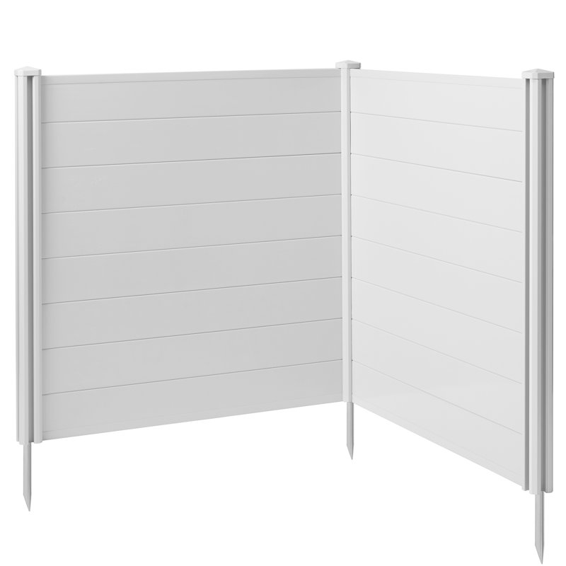 Casafield White 48" x 48" Vinyl Privacy Screen Fence Panel