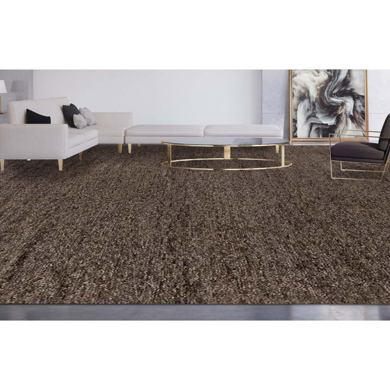 Hand Woven Wool Area Rug, Rectangle 8' x 10'