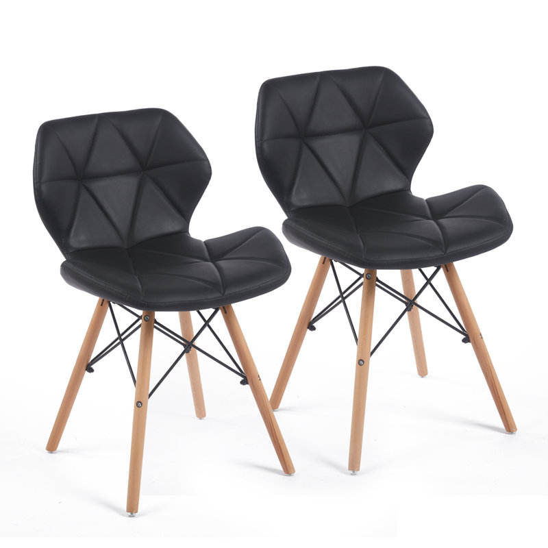 Cressida Modern Dining Chairs With Ergonomic Design And PU Leather Surface