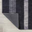 Tapis noir / ivoire à rayures géométriques Zipporah-1752128491