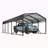 15X25ft Metal Car Carport(Package B)