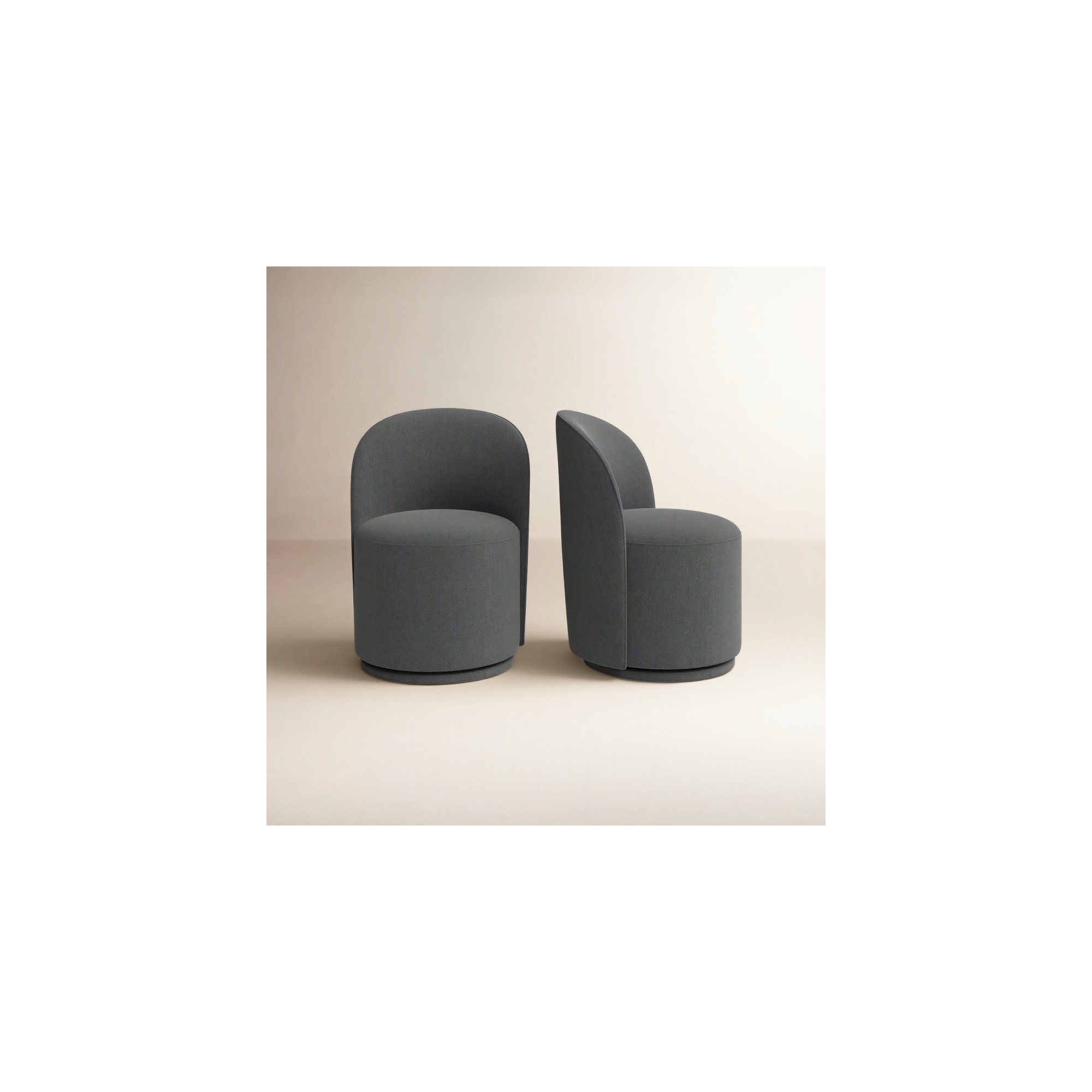 Sharlene Upholstered Side Chair, Effie Smoke Performance Linen