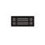 Diffuseur à fente linéaire Flo Matrix 10 x 4 noir mat-101956070
