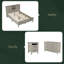 Ensemble de chambre à coucher 3 pièces avec lit plateforme Farmhouse-629491662-629491659