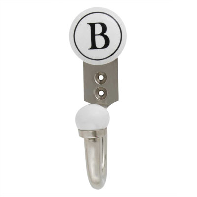 Letter B Ceramic Wall Hook