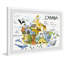 «Claverton 'Canadian Map», reproduction encadrée-1285649667