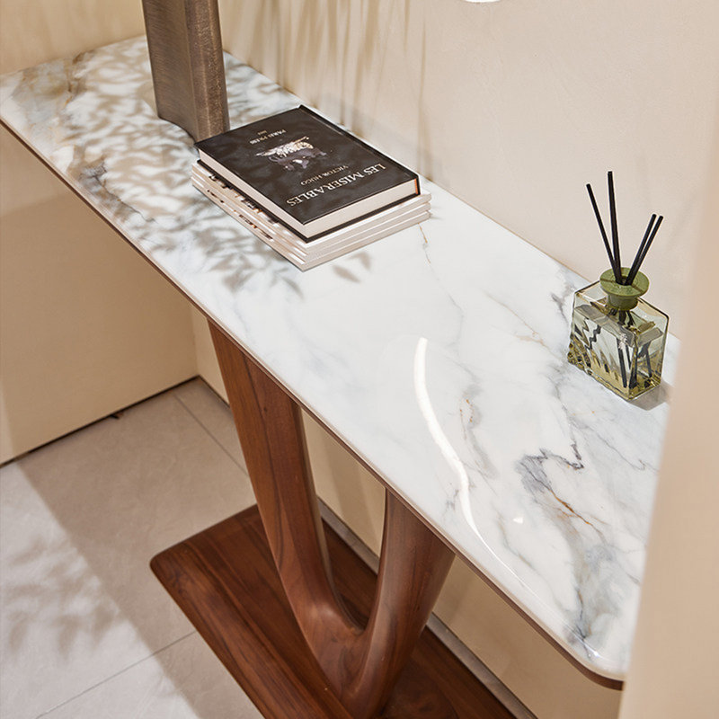 Console en bois de teck fritté