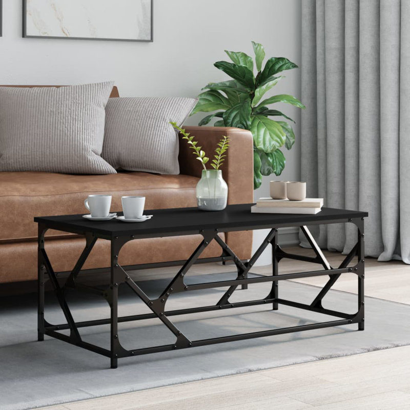 Bourdeilles Four Leg Coffee Table, Black