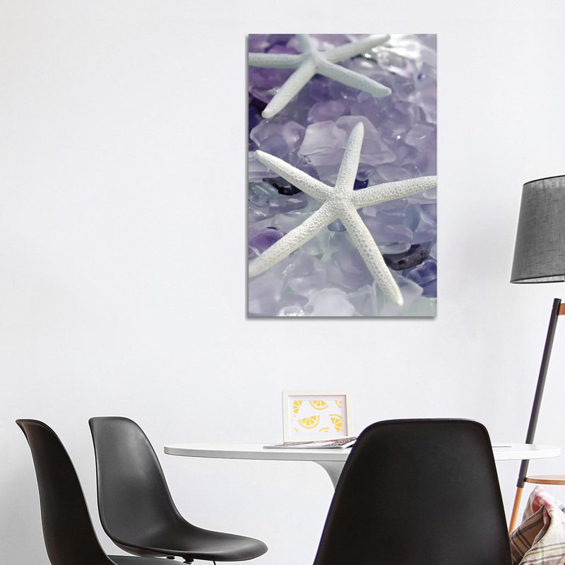 Verre de mer 1 - mauve 6 pièces, Toile tendue, H 40 po x l 26 po