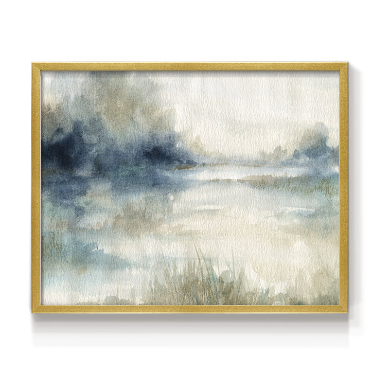 «Still Evening Waters II», reproduction encadrée - Restickable, H 16 po x l 20 po