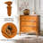 Gillianne 26"W 3-Drawer Curved Silhouette End Table with Built-in Charging Station and Simple Assembly-1922551718