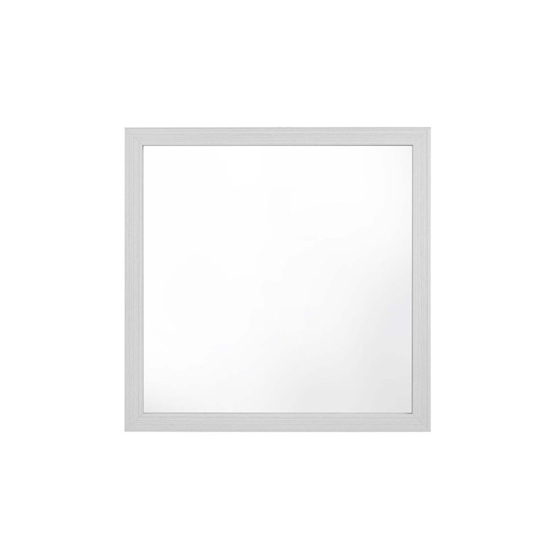 Zeena 40"x40" Mirror, White Finish