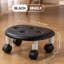 Tabouret bas mobile avec roulettes pivotant à 360 degrés