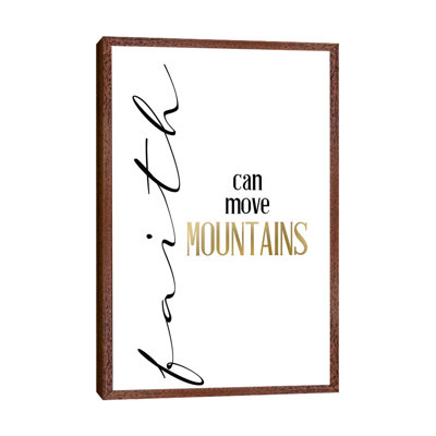 Mountain Faith 1 Piece Wall Art on Canvas