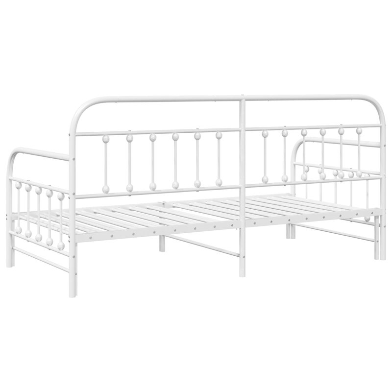 Daybed Frame Steel, European Single (90 x 200cm), White