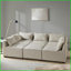 Fauteuil modulaire décontracté moderne - tissu de polyester durable, siège simple pour salon, personnalisable | Sans accoudoirs | Polyester | Cadre en bois massif