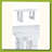 64.5×35.4 Inch Stylish Marble-Patterned Dining Table