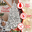Arbre de Noël floqué avec support en métal-172380287-172380265