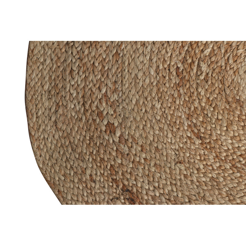 Rug & Kilim’S Modern Circle Jute Rug In Beige-Brown And Cream Tones