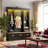Hall Tree with Storage Bench and App-Controlled LED Light, Entryway Organizer with 9 Hooks, Shoe Cabinets and Shelves, Roman Column Farmhouse Hall Tree-318286729