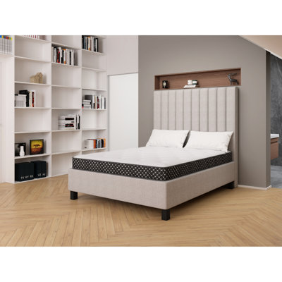 Matelas en mousse King Size de 6 pouces - Soutien ferme et housse respirante en gel à mémoire de forme pour un confort et une détente optimaux pendant le sommeil
