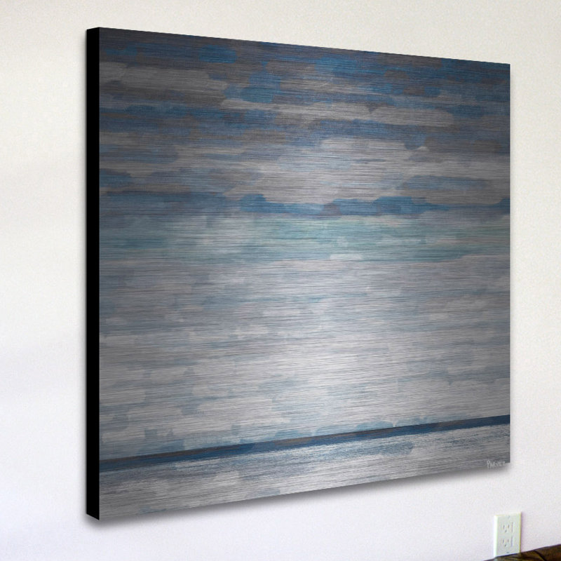 « walberswick » par parvez taj,, reproduction d’art sur aluminium brossé, H 40 po x l 40 po x P 1,5 po