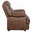 Dark Brown Upholstered 3-Piece Sofa Set