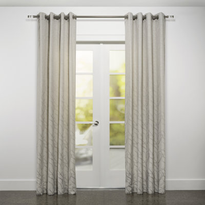 Panneau de rideau simple semi-transparent Lustig