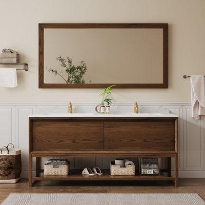 American village style simple bathroom Vanity