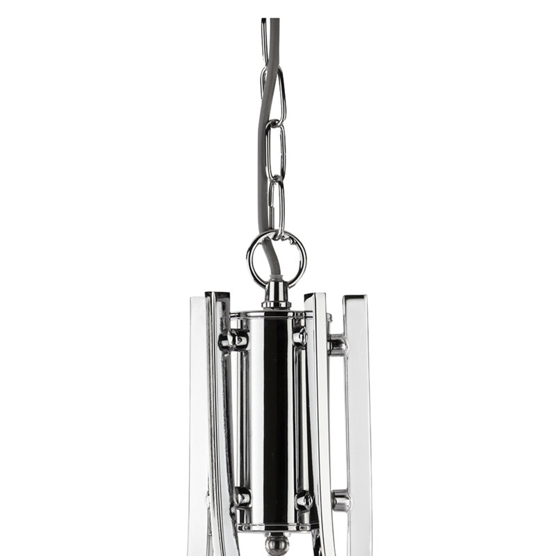 Lustre style chandelier à 5 lumières Pamelia, Chrome