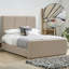 Ledley Kailua Upholstered Bed Frame - Plush Velvet with Headboard and Sprung Slats-228524503-228524506