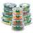 JoyJolt Fluted Glass Food Storage Containers with Leakproof Lids, Set of 12-93241401