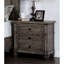 Table de chevet 3 tons gris chaud chaleureux