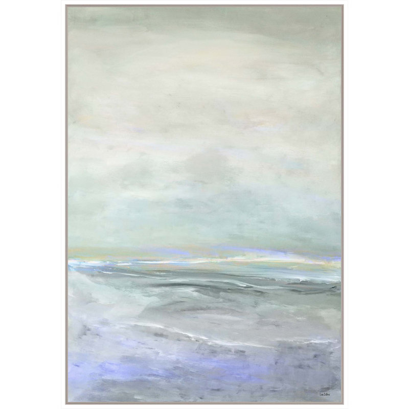 Ocean Calm Print, White Floater Framed, 47" H x 34" W