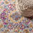 Lathan Bohemian FLAIR Boho Vintage Medallion Pink/Cream Rug-1903581042