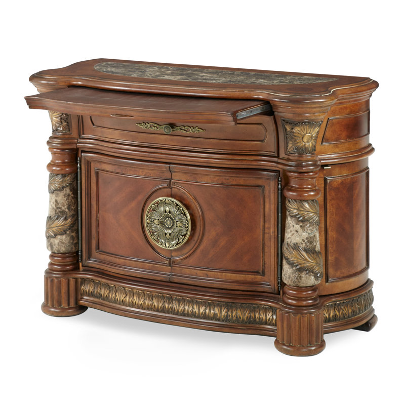 Villa Valencia 1 - Drawer Solid Wood Bachelor's Chest in Brown